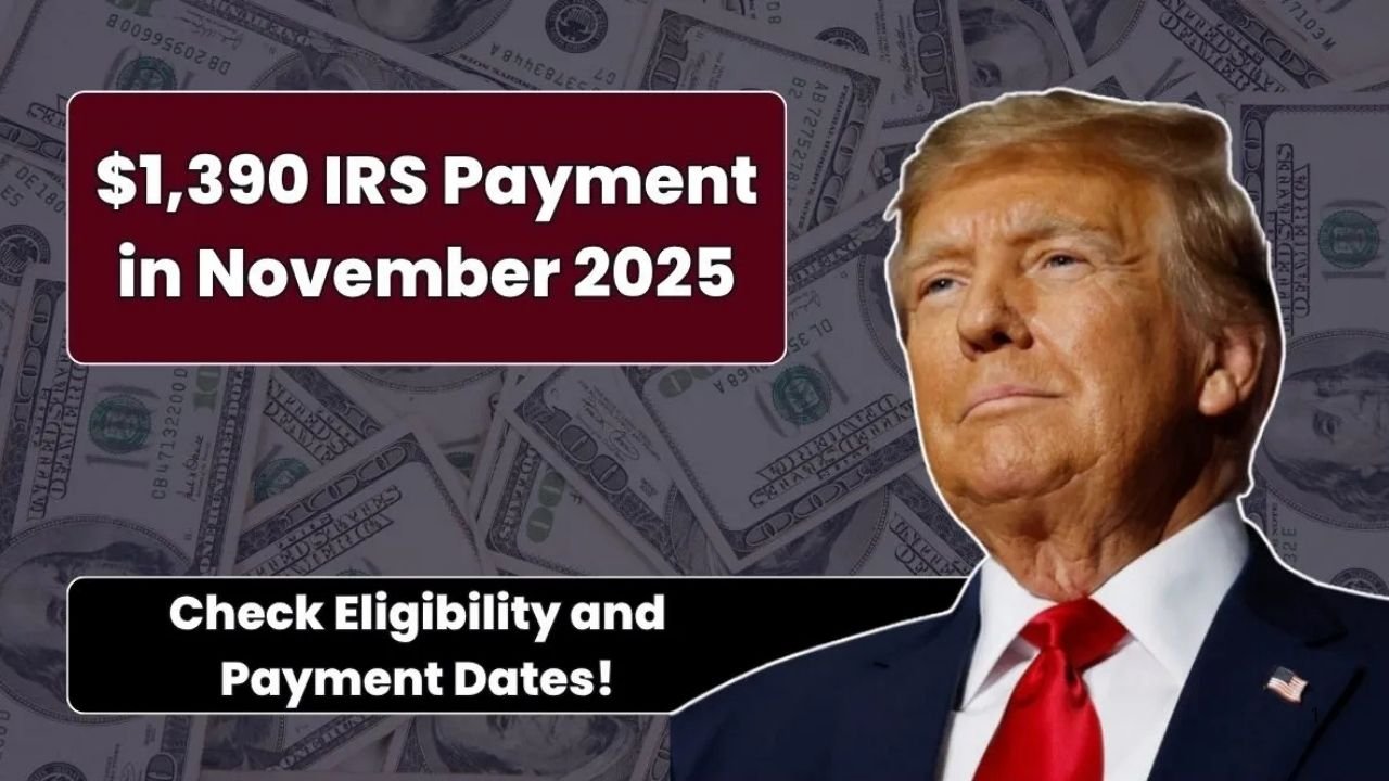 $1,390 IRS Payment Coming in November 2025? Eligibility, Expected Dates & Key Updates Explained